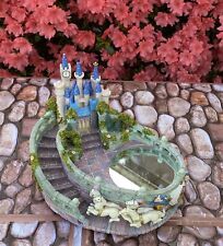 Vintage Disney Dancing Cinderella & Prince Charming Animated Castle Music Box picture