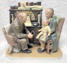 FIRST ANUAL VISIT norman rockwell sculpture figurine 1980 gorham statue Dr. picture