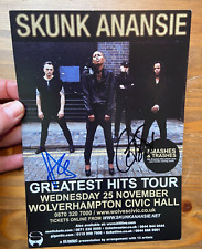 Skunk Anansie * HAND SIGNED AUTOGRAPH * on  promo card obtained IP  Ace Cass picture