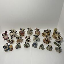 Vintage Enesco Mary's Moo Moos Collectible Figurines Lot of 20 1994-2003 picture