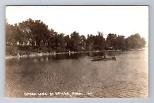 Spicer MN-Minnesota, RPPC: Boating On Green Lake, Vintage c1942 Postcard picture