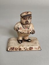 Vintage El Reco Oil/Gas Station Attendant Cast Iron Paperweight Advertising Man picture