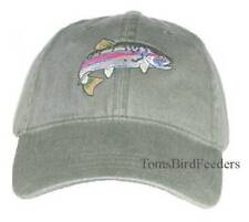 Rainbow Trout Embroidered Cotton Cap NEW  picture