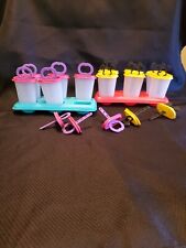 Tupperware Ice Tups Popsicle Molds Mickey Mouse Pink Purple Lot of 11 picture
