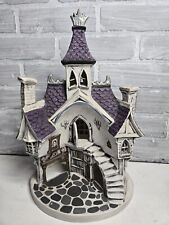 Vtg Haunted Halloween Ceramic Mold Painted House  picture