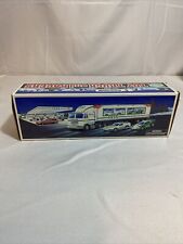Hess Truck toy truck and racers 1997 new in box christmas gift  picture