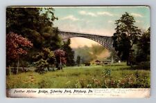 Pittsburgh PA-Pennsylvania, Panther Hollow Bridge, Vintage c1907 Postcard picture