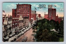 Columbus OH-Ohio, High Street Looking North, Antique Vintage Souvenir Postcard picture