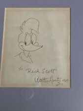 DRAWING OF WOODY WOODPECKER - INSCRIBED BY WALTER LANTZ picture