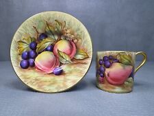 Aynsley Bone China Orchard Fruit Demitasse Cup & Saucer picture