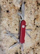 Vintage Wenger Switzerland Delemont Swiss Army Knife 7 Tool - Red picture