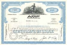 AMF Incorporated - American Machine and Foundry - Stock Certificate - Sports Sto picture