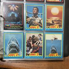 1978 Topps Jaws 2 Complete Set + 11 Sticker Set + Jaws III 3-D Set Nice picture