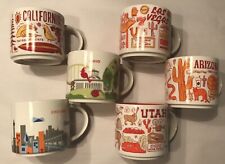 LOT 6 Starbucks Coffee Mugs - You Are Here/Been There AZ CA UT OH Vegas Chicago picture