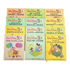 Walt Disney Fun To Learn Library Hardcover 12 Book Lot Bantam Vintage 1983 picture