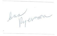 Ann Ryerson signed autographed index card AMCo 11265 picture