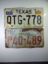 antique texas license plates lot SUPER RARE 