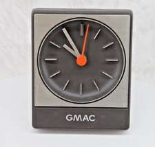 Vintage GMAC Clock Battery Operated Desk Tabletop Dealer Advertising Quartz picture