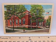Vintage Linen Postcard Middleboro Massachusetts United States Post Office USPS picture