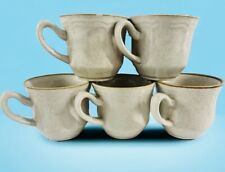 Baroque Hearthside Stoneware Set Of Five Coffee Mugs Japan 3” picture
