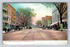 Manchester NH-New Hampshire, Elm Street Looking South, Antique Vintage Postcard picture