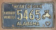 Alabama 1970's ANTIQUE VEHICLE License Plate # 5465 picture