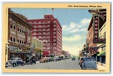 c1940's North Broadway Business District Billings Montana MT Unposted Postcard picture