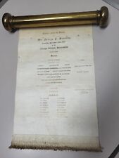 1905 SPECIAL EVENT MENU Brass Scroll retractable Chicago Athletic Assoc  Dinner  picture