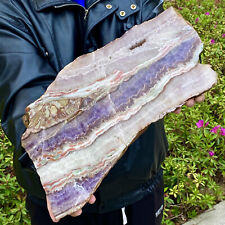9.03LB Natural crystal agate amethyst quartz amethyst flaky mineral - picture