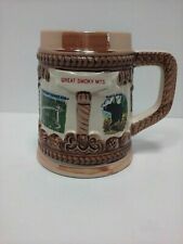Vtg Great Smoky Mountains Beer Stein Drink Mug Cup Japan Travel Souvenir picture