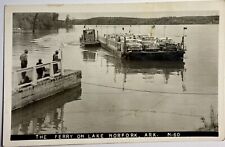 The Ferry On Lake Norfolk Arkansas AR RPPC Real Picture Postcard Photo Card picture