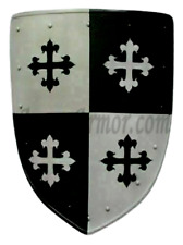 Heater Steel Shield Viking Medieval Replica Designer Warrior 30 inch Knight Item picture