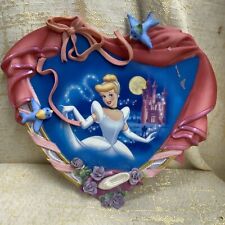 Disney Cinderella 3 D Heart Plate Bradford Exchange Disney Princess Dreams picture