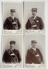 West Superior Wisconsin Fraternal Men 4 Antique Cabinet Card Photos picture