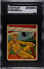 1934 National Chicle Sky Birds Card #48 Amelia Earhart SGC Authentic picture