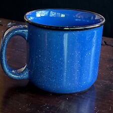 Vintage Marlboro Unlimited Blue Speckled Stoneware Tea Coffee Mug Cup picture