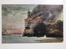 1907 The Burning Of The World Famed Cliff House San Francisco Ca Postcard picture