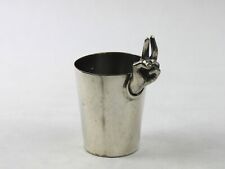 Vintage Napier Silver Plate Two Fingers Jigger  Double Shot Glass picture