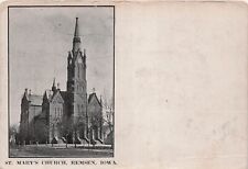 Remsen Iowa St Mary's Church Catholic to Weaverville California Vtg Postcard E13 picture