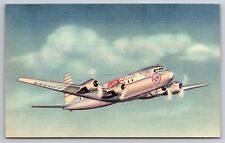 Braniff International Airways DC-6 Airplane Advertising Airline Issued c1940 PC picture