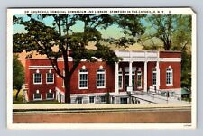 Stamford NY-New York Catskills Dr Churchill Gymnasium & Library Vintage Postcard picture