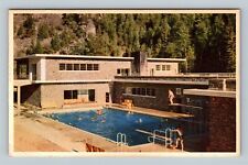 Kootenay National Park BC, Swimming, British Columbia Canada Vintage Postcard picture