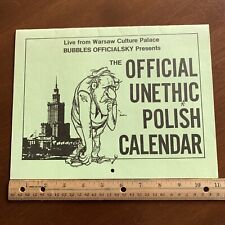 Warsaw Culture Unethical Polish Wall Calendar Fun Gag Gift Month Planner Travel picture