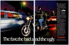 Kawasaki ZL600 Motorcycle THE FAST THE BAD THE UGLY 1986 Print Ad 2pg 8