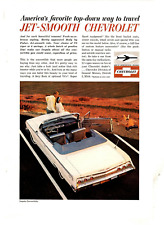 1962 Print Ad Chevrolet Jet-Smooth White Impala Convertible Body by Fisher picture