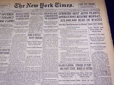 1937 FEBRUARY 12 NEW YORK TIMES - STRIKERS QUI AUTO PLANTS - NT 2791 picture