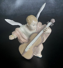 Lladro 5492 HEAVENLY CELLIST Angel, issued 1988 retired 1993 - 8.25 inch picture