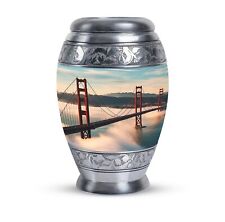 Gate Bridge At River 10 inch Engraved Your Loved One Final Resting Customized picture