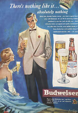 1949 vintage Budweiser print ad. There’s Nothing Like it… Absolutely Nothing picture