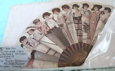 Antique Advertising Fan Bellingham Minnesota Peoples Restaurant Tanger Prop Girl picture